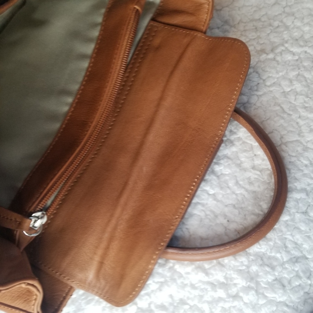 CLOSEOUT SALE Vera Pelle Vintage Woven Satchel Genuine Leather Tote Bag New Rare - Picture 2 of 16